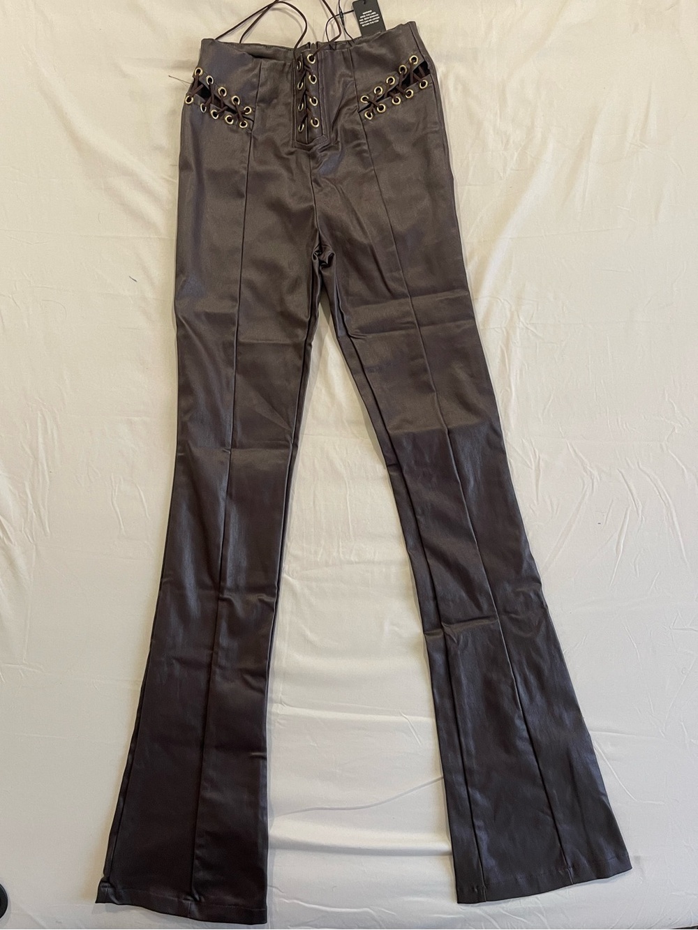 Fashion Nova Fux Leather boot cut pants